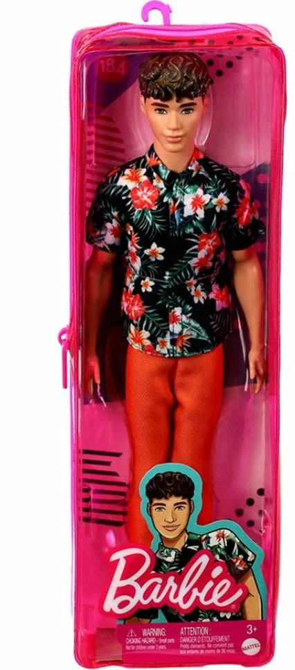 BARBIE FASHIONISTA KEN DOLL #184 FLORAL SHIRT 1 BARBIE FASHIONISTA KEN DOLL #184 FLORAL SHIRT