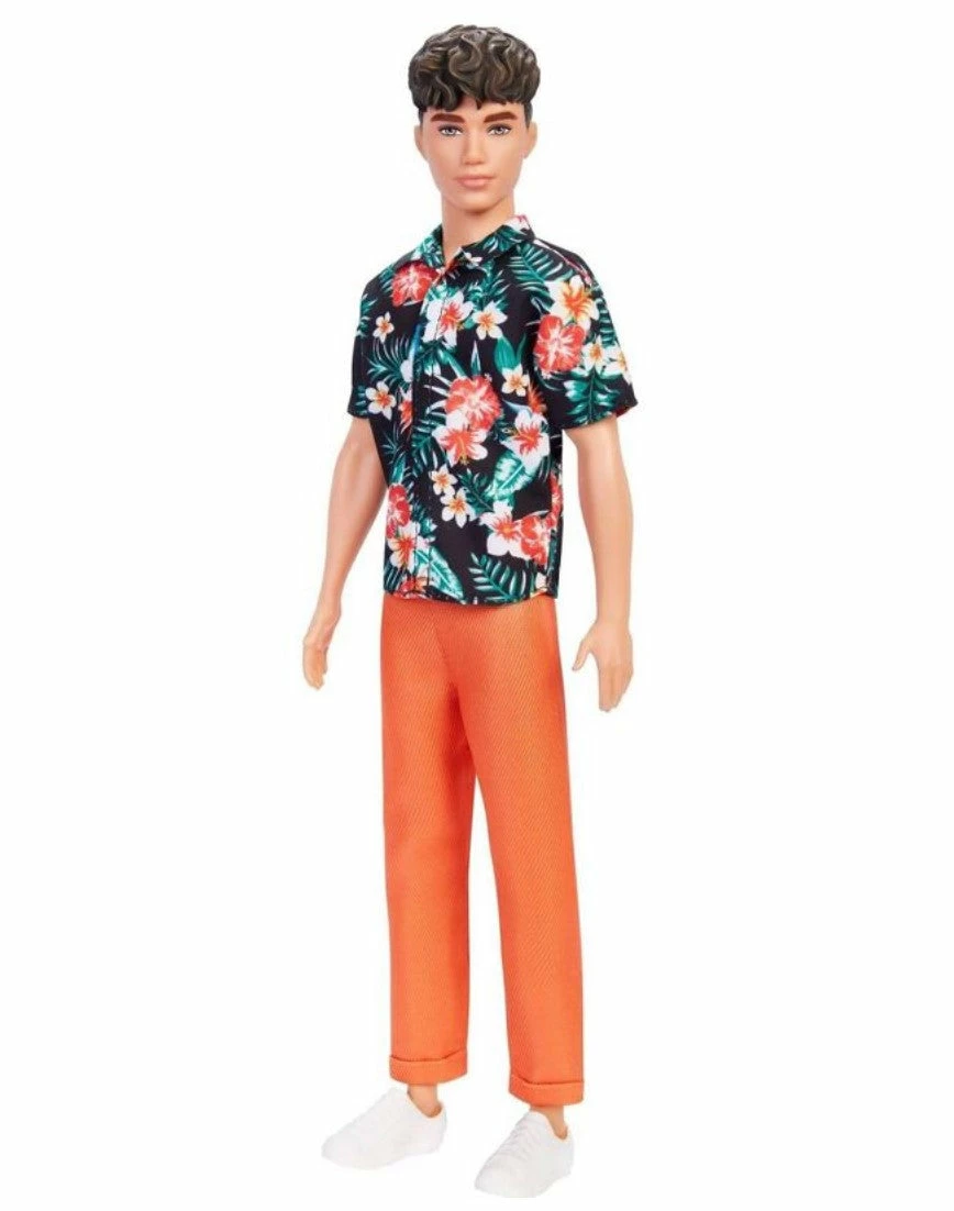 BARBIE FASHIONISTA KEN DOLL #184 FLORAL SHIRT 2 BARBIE FASHIONISTA KEN DOLL #184 FLORAL SHIRT - Image 2