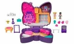POLLY POCKET BIG POCKET WORLD SPARKLE STAGE BOW COMPACT