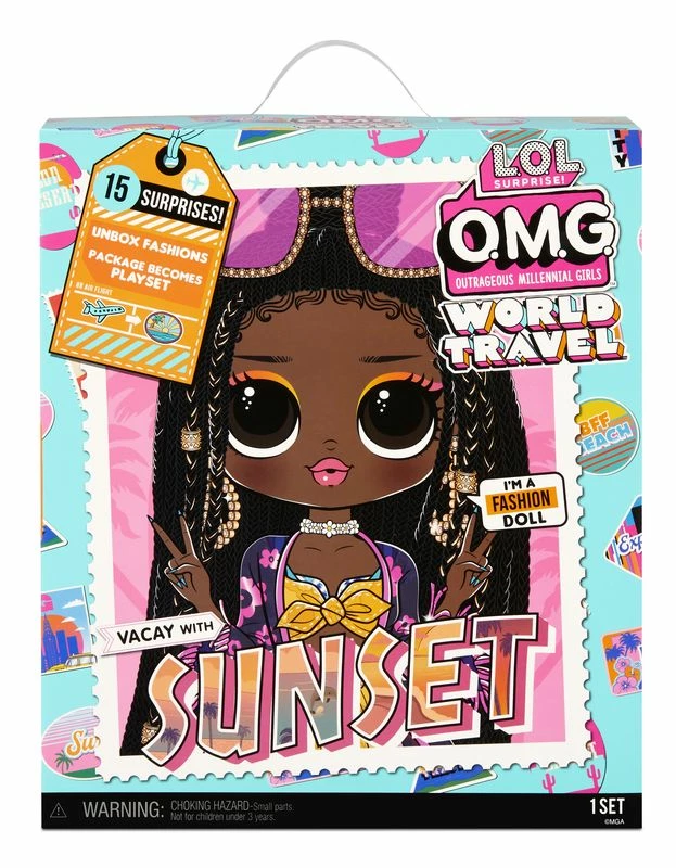 LOL SURPRISE O.M.G. WORLD TRAVEL DOLL SUNSET 1 LOL SURPRISE O.M.G. WORLD TRAVEL DOLL SUNSET