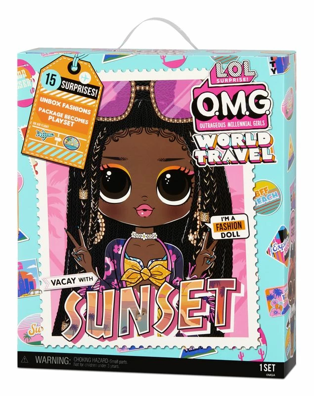 LOL SURPRISE O.M.G. WORLD TRAVEL DOLL SUNSET 2 LOL SURPRISE O.M.G. WORLD TRAVEL DOLL SUNSET - Image 2