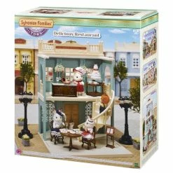SYLVANIAN FAMILIES TOWN DELICIOUS RESTAURANT GREEN -dolls store 6018 pk a delicious restaurant