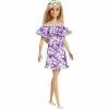 BARBIE LOVES THE OCEAN DOLL PUPRLE FLORAL DRESS