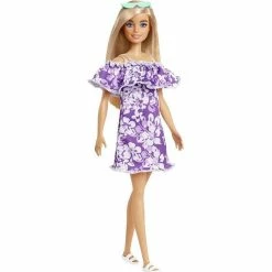 BARBIE LOVES THE OCEAN DOLL PUPRLE FLORAL DRESS