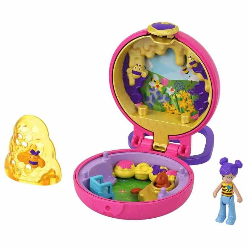 POLLY POCKET TINY COMPACT CIRCLE HONEY BEE 1 POLLY POCKET TINY COMPACT CIRCLE HONEY BEE