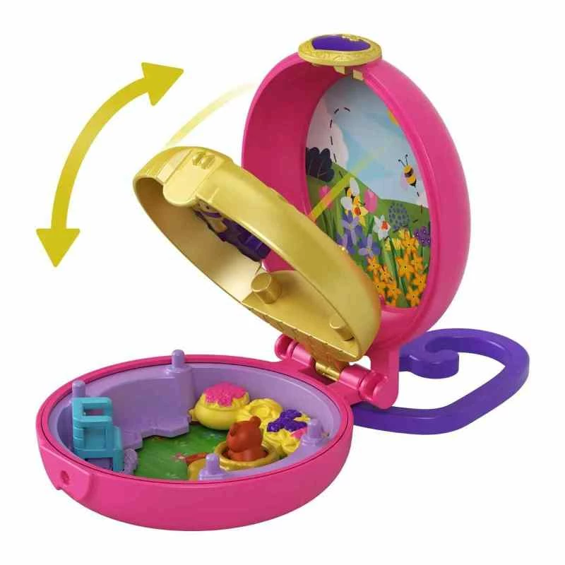 POLLY POCKET TINY COMPACT CIRCLE HONEY BEE 2 POLLY POCKET TINY COMPACT CIRCLE HONEY BEE - Image 2