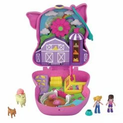 POLLY POCKET ON THE FARM PIGGY COMPACT -dolls store 887961918472 3