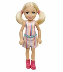 BARBIE CLUB CHELSEA DOLL STRIPED PINK OUTFIT