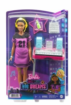 BARBIE BIG CITY BIG DREAMS PLAYSET AND DOLL BROOKLYN RECORDING STUDIO