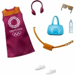 BARBIE STORYTELLING TOKYO 2020 FASHION PACK OYLMPICS PURPLE TOP