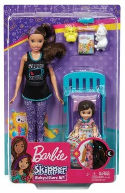BARBIE SKIPPER BABYSITTERS INC. DOLL & ACCESSORY BABYSITTER WITH BED