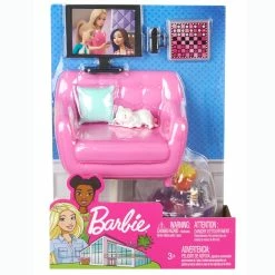 BARBIE FURNITURE PINK COUCH