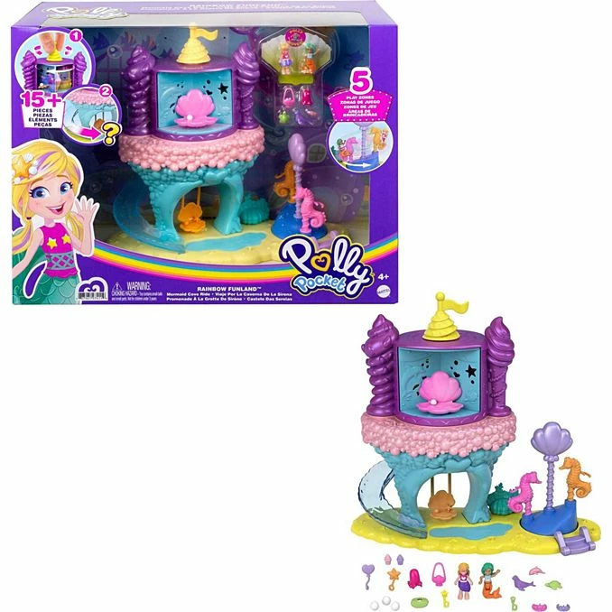 POLLY POCKET RAINBOW FUNLAND MERMAID COVE RIDE 1 POLLY POCKET RAINBOW FUNLAND MERMAID COVE RIDE