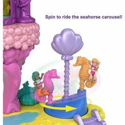 POLLY POCKET RAINBOW FUNLAND MERMAID COVE RIDE 9 POLLY POCKET RAINBOW FUNLAND MERMAID COVE RIDE -dolls store GYK42 03