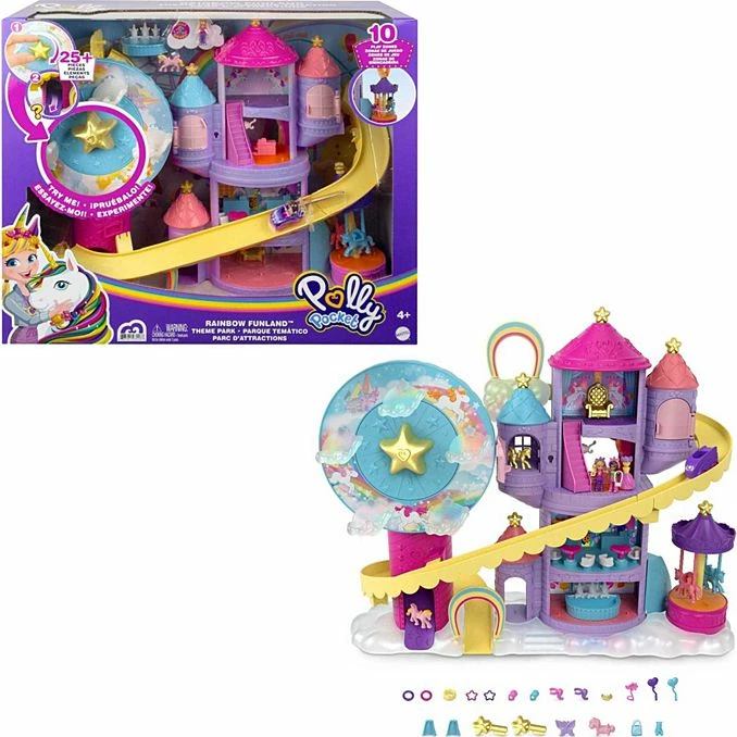 POLLY POCKET RAINBOW FUNLAND THEME PARK 1 POLLY POCKET RAINBOW FUNLAND THEME PARK