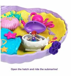 POLLY POCKET LARGE WEARABLE COMPACT TINY POWER SHELL PURSE -dolls store Image1 rzvnln