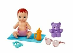 BARBIE SKIPPER BABYSITTERS INC. DOLL & ACCESSORY BABYSITTER WITH PURPLE/BURNETTE HAIR & STROLLER -dolls store Image3 pcgi5l