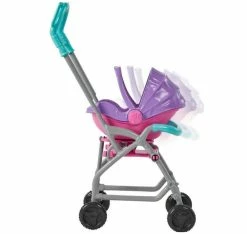 BARBIE SKIPPER BABYSITTERS INC. DOLL & ACCESSORY BABYSITTER WITH PURPLE/BURNETTE HAIR & STROLLER -dolls store Image4 t391ig