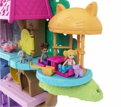 POLLY POCKET POLLYVILLE PET ADVENTURE TREEHOUSE PLAYSET -dolls store Image6 mqw9yf