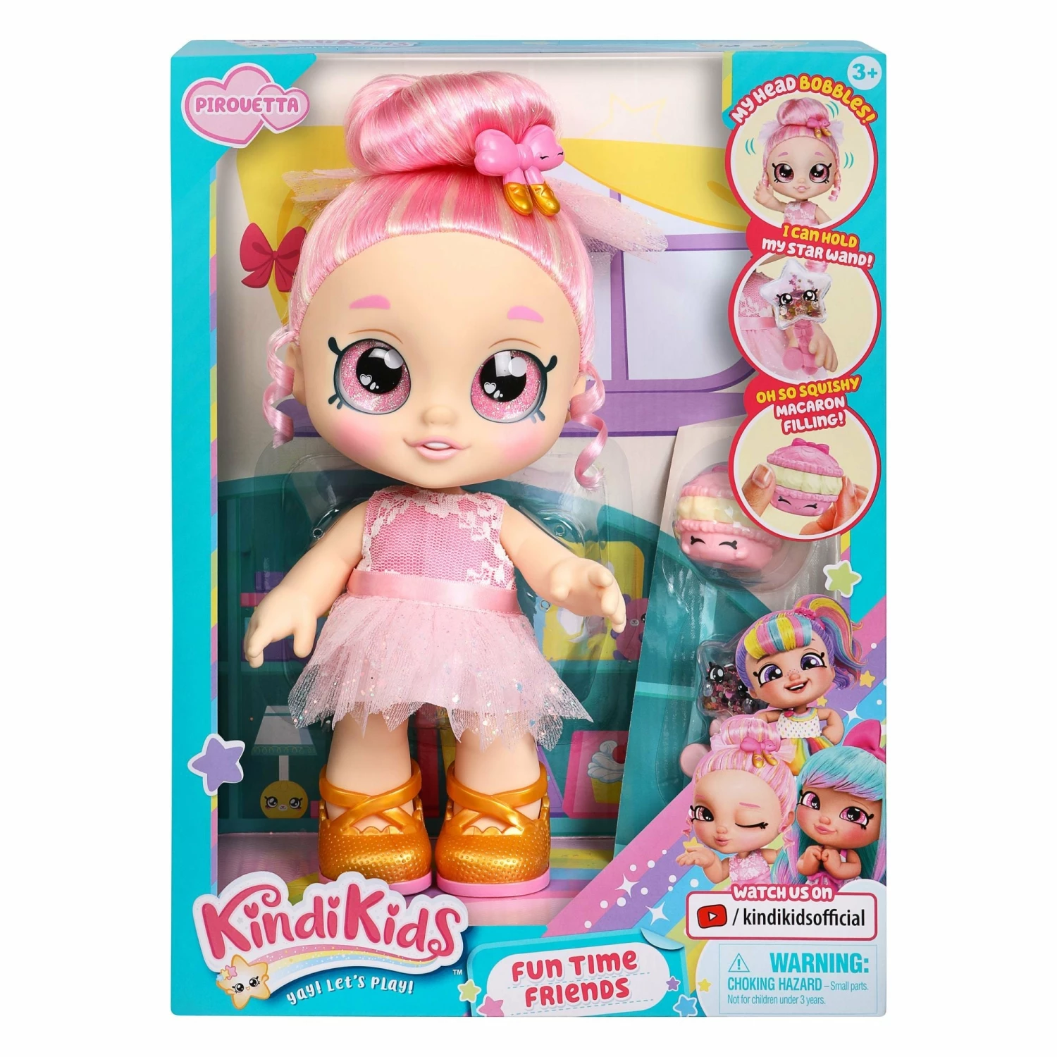 KINDI KIDS FUN TIME FRIENDS SINGLE DOLL PIROUETTA 2 KINDI KIDS FUN TIME FRIENDS SINGLE DOLL PIROUETTA - Image 2