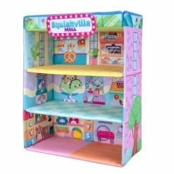 SQUISHMALLOWS SQUISHVILLE LARGE SOFT PLAYSET SQUISHVILLE MALL -dolls store LargeSoftPlayset Mall AMZ SQM0158 3Qrt LeftOP