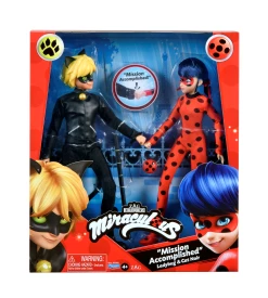 Miraculous Ladybug MIRACULOUS FASHION DOLL 2 PACK "MISSION ACCOMPLISHED" LADYBUG & CAT NOIR