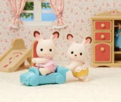 SYLVANIAN FAMILIES CHOCOLATE RABBIT TWINS -dolls store Sylvanian Families Chocolate Rabbit Twins 3