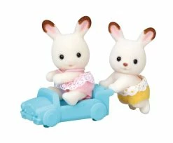 SYLVANIAN FAMILIES CHOCOLATE RABBIT TWINS -dolls store Sylvanian Families Chocolate Rabbit Twins 4