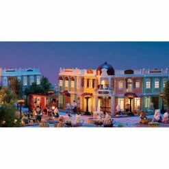 SYLVANIAN FAMILIES TOWN DELICIOUS RESTAURANT GREEN -dolls store preview sf cc town im panorama evening 1